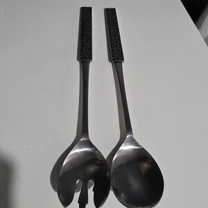 Stanley Roberts Burguntine/Velvet stainless steel salad serving set